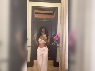 Trying on Bras in the Fitting Room - Tiny Black Gal Next Door - Natural Tits