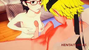 Sarada gives hot blowjob then fucked hard by Naruto in explicit hentai action scene