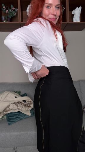 Do you like when I unbutton my skirt and show you my ass?