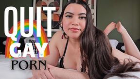 QUIT GAY PORN - Gay Humiliation with Humiliatrix Countess Wednesday - Mind Fuck, Mental Domination, Encouraged Bi MP4 1080p