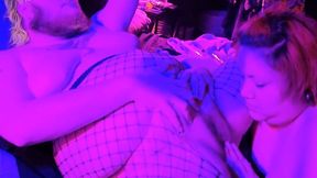 Bearded Dyke Gets Tongue Fucked By BBW GF