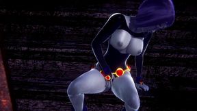 raven fingering that pussy - titans 3d porn