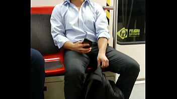 cute guy bulge subway