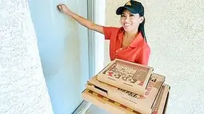 Rion King, Jay Romero And Ember Snow In Pizza Delivery Asian Princess Gets Stuck In The Window & She Has To Suck 2 Unhelpful Dicks