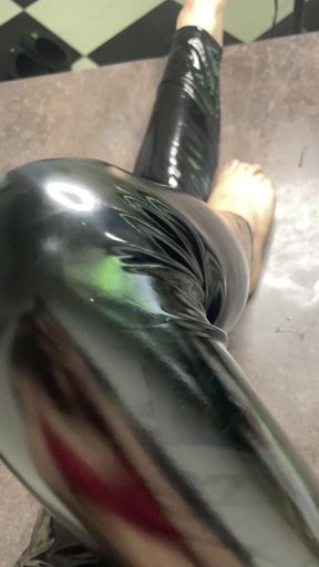 Close-Up Foot Show in Latex - Soft Dom POV Tease for Foot Lovers