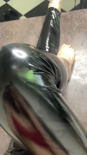 Close-Up Foot Show in Latex - Soft Dom POV Tease for Foot Lovers