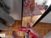 Massive Cumshot Hyperspermia After Fucking a Sex Toy