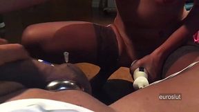 Ball-Slurping Girlfriend Gets Extreme with Needles in Full Video