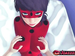 CG Manga Ladybug Rule34 – Sexy Large Breasts Angel Groaning from Daybed Titplay, Standing Twat Licking and Anal Toy Insertion POV In Babe Choose two
