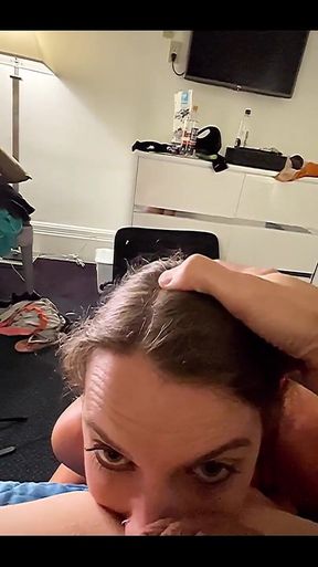 Collared, Leashed and Eating Ass