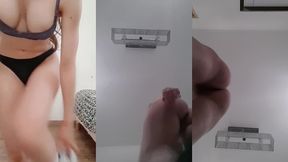 video mins ou je squat nue , mon telephone pose en dessous de ma petite...