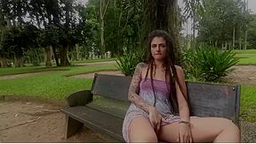 Public At Park Squirt Anal Too Risky With Dread Hot
