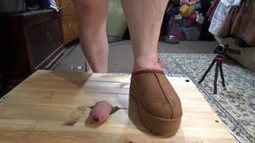 HEAVY COCK CRUSH WITH TWO PAIRS OF CHUNKY SLIPPERS MY COZY SLIDES ON GLASS AND A BAREFOOT RUINED CUM SHOT CAM 1 FULL LENGTH