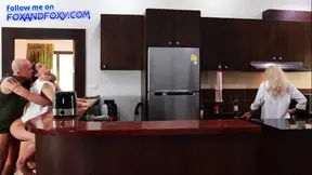 Older woman cheats on her man and gets caught