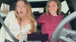 Serenity Cox And Nadia Foxx Take On Another Drive Thru With The Lushs On Full Blast!