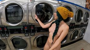 I Locked My Clothes In The Dryer At A Public Laundromat Enf Public Masturbation And Squirt