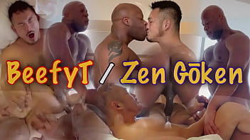 BEEFY T breeds and make ZEN GŌKEN cum hands free (Preview)