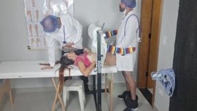 Blindfolded Patient Medical Team Fucks Patient!