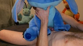 Teddy bear Stitch &mdash;  different positions &mdash;  swaying incredibly vigorous until great Shooting Jizz
