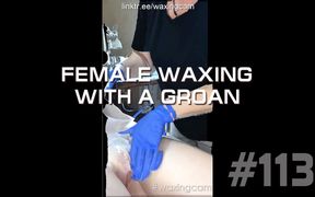 Waxing a Woman's Moaning Pussy