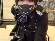 軍服洛丽塔伪娘在床上肛门自慰 / 女装 アナルオナニー 男の娘