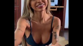 Busty Skinny 18yo Brazilian Teen first casting and backstage bj - POV Blowjob bts