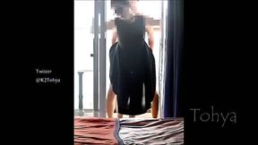 "Real" Multiple Orgasms 6 - Doggy Fuck on the Balcony - Real Japanese Amateur