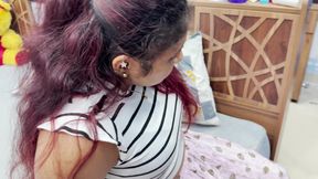 Step Stepsister Fucked by Step Stepbrother While Step Stepsister Alone in Home, Step Stepbrother Seduce Step Stepsister and Hot