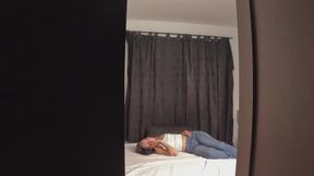 MY step-BROTHER SPIES ON ME WETTING MY JEANS