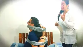 Hand Over Mouth And Duct Tape Therapy For Nagging Couple!