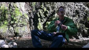 Big Cock Outdoor Cumshot and Smoking