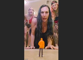 TINY MAN WANTS TO BE CRUSHED BY THREE GIANTESSES: Mars Solo, Fallon Jane, & Inked2Plz