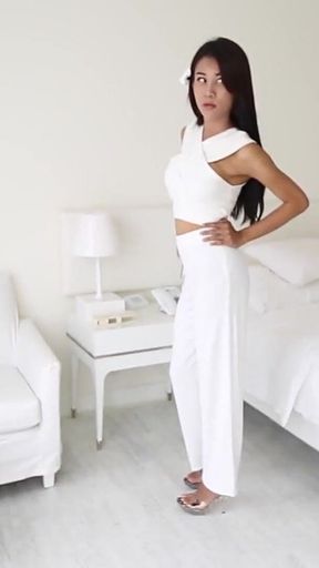 Ladyboystar - Taking a Hot Ladyboy in White to My Room
