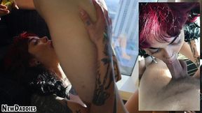 casting goth aurora anarchy - face fuck - drinks cum - best pov blowjob - rough doggystyle