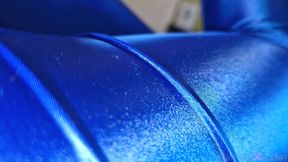 POV Monika Juicy Blue Zentai Workout Fitness