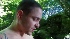 Mia Moore in a Hot Double Penetration in the Wood