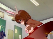 Furry Hentai - deer-rabbit & Horse Hard Sex