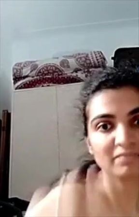 Horny indian housewife stripping nude on webcam