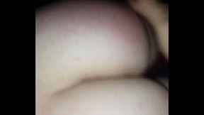 White booty gets spanked