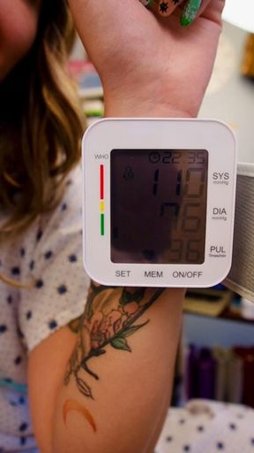 6 min Naughty patient Luna 🧤the doctor is taking forever! And I found his stethoscope and BP auto cup, Watch me play with the stethoscope and check