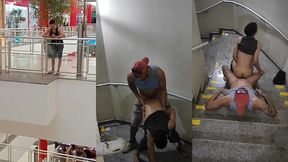 comi o cu do novinho na escadaria do shopping