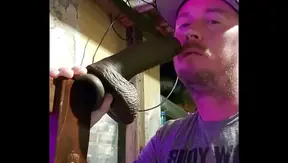 Sucking Down a Huge BBC Dildo – Hot Gay Blowjob Fantasy Unleashed – TinyGays 18+