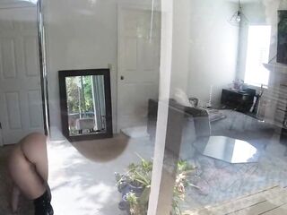 Stripper mother I'd like to fuck entices step son to cum inside from working in the yard