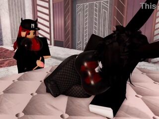 Bunny beauty tries teasing so I used her mouth coarse/ Fan request #5 [Roblox]