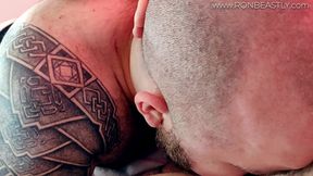 FTM Trans Bear gets Eaten Out by a Hot Cub