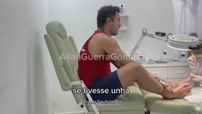 #69. A sadomasoquista Inara a Doutrinadora da risada das caretas feita pelo Allan Guerra Gomes quando ele estava sendo atendido pela Dr. Gostosa para cuidar de uma unha encravada