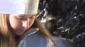 Naughty teen ski babes