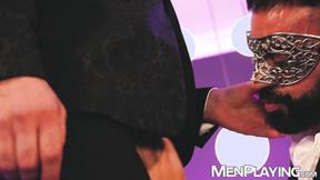 ”Maskes studs Mael Hunter & Mathieu De Lyon groan while breeding raw”