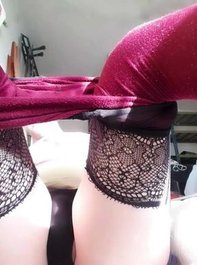 Desperate Sissy Fag Cums While Limp