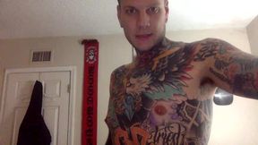 Tattooed American Guy Strips